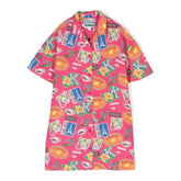 All Over Logo Print Shirt Dress