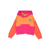 Colour Block Logo Patch Hoodie
