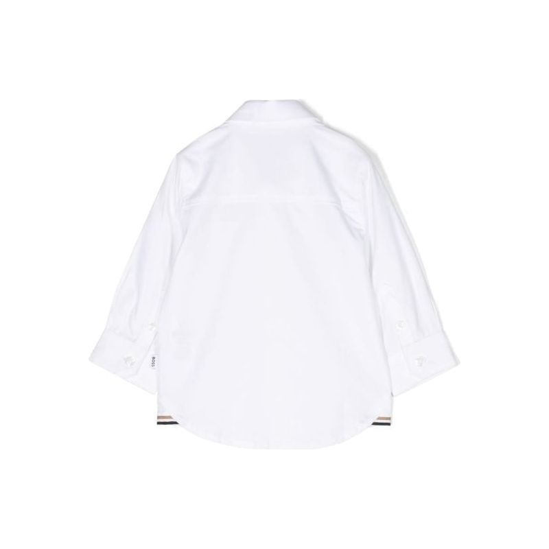 EMBROIDERED LOGO COLLARED SHIRT