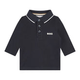 Logo Print Collard Polo