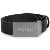 Flat Buckle Leather Belt