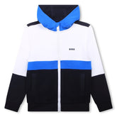 Panelled Logo Zip Up Jacket