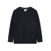 Embossed Logo Cotton Pullover