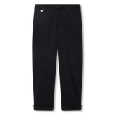 Ceremony Trousers With Monogram Print