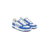 Logo Print Leather Sneakers
