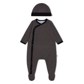 Monogram Print Overall Set