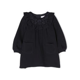 Ruffle Collar Long Sleeve Dress