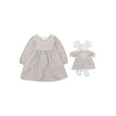 Floral Embroidered Cotton Dress Gift Set