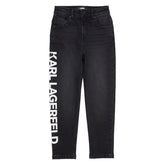 Logo Print Straight Leg Jeans