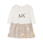 Sequin Embellished Logo Dress