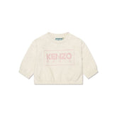 Logo Print Melange Effect Sweater