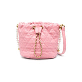Diamond Quilted Bucket Bag