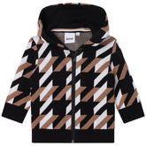 Zip Up Hooded Cardigan