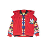 Layered Logo Patch Hooded Jacket