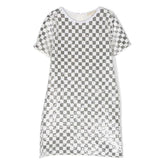 Check Pattern Sequin Dress