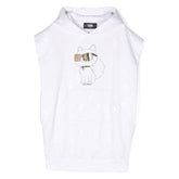 Foil Cat Print Hooded Dress