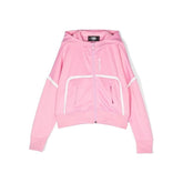 Logo Print Zip Up Hoodie