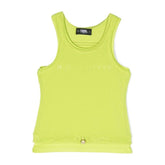 Logo Print Draw String Tank Top