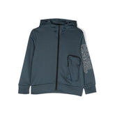 Raised Logo Zip Up Hoodie