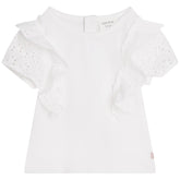 Ruffle Sleeve Anglaise Top