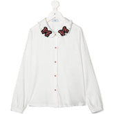 Ruffle Peter Pan Collar Shirt