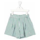 Cotton Muslin Striped Shorts