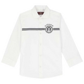 Button Up Shirt Logo Print Shirt