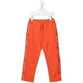 Logo Embroidered Straight Leg Tousers