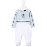 Logo Print Cotton Overall Set