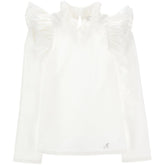 Poplin Tunic With Rouches