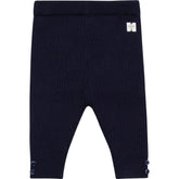 Navy Ribbed Leggings