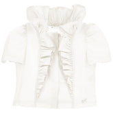 Poplin Shirt With Ruffles