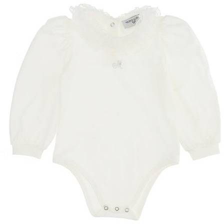 BABY IVORY OVERALL WITH COLLAR