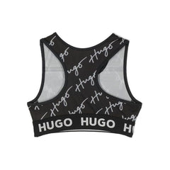 Logo Print Sleeveless Crop Top