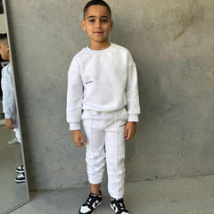 Gray Marl Tracksuit Set