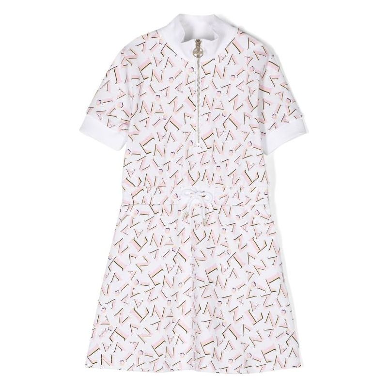 LOGO PRINT SHORT SLEEVE DRESS