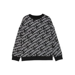 Diagonal Logo Print Sweater