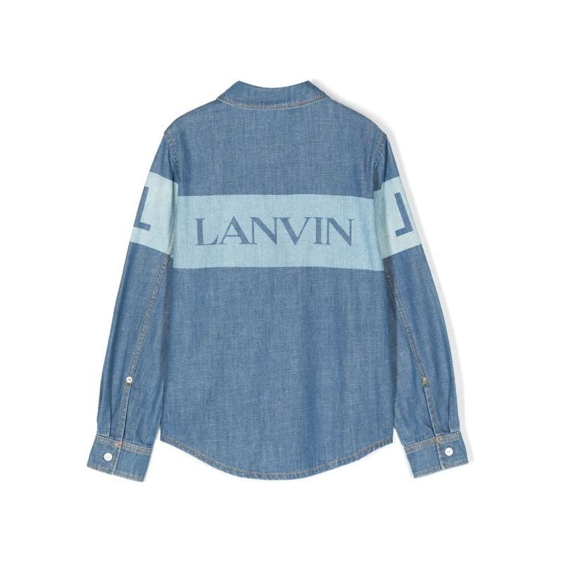 LOGO PRINT DENIM SHIRT