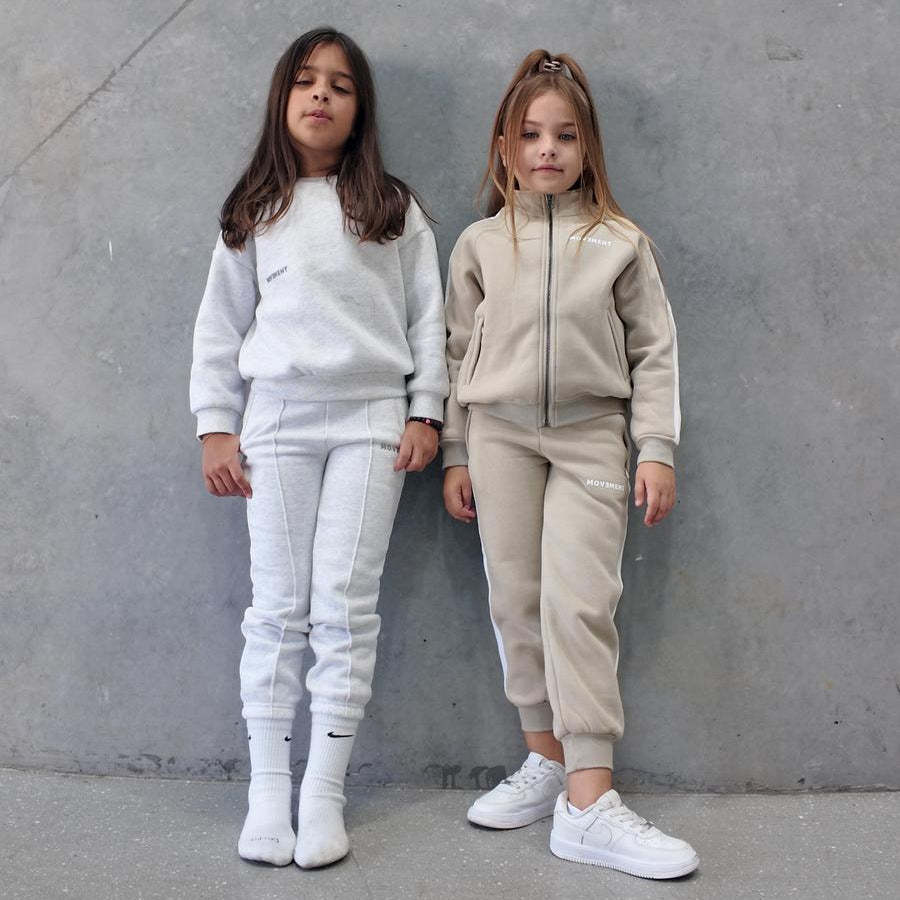 Gray Marl Tracksuit Set
