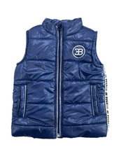 Logo Padded Vest in Blue