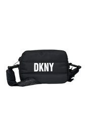 Logo Embossed Faux Leather Crossbody Bag