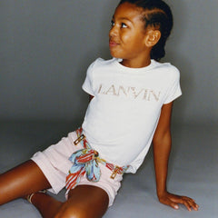 Rhinestone Cotton T-Shirt