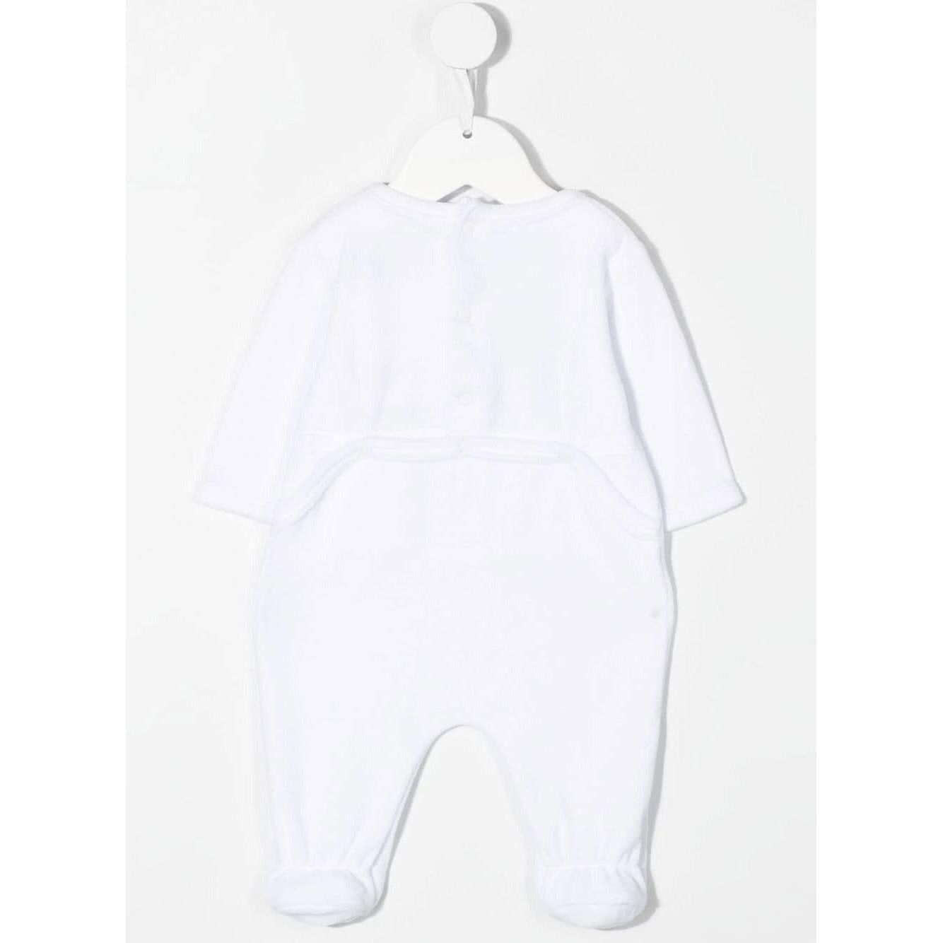Elephant Embroidered Velvet Overall