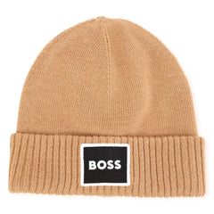 Boys Logo Print Pull On Hat