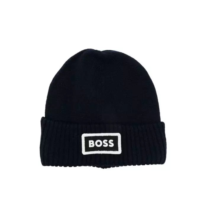 Boys Logo Print Pull On Hat