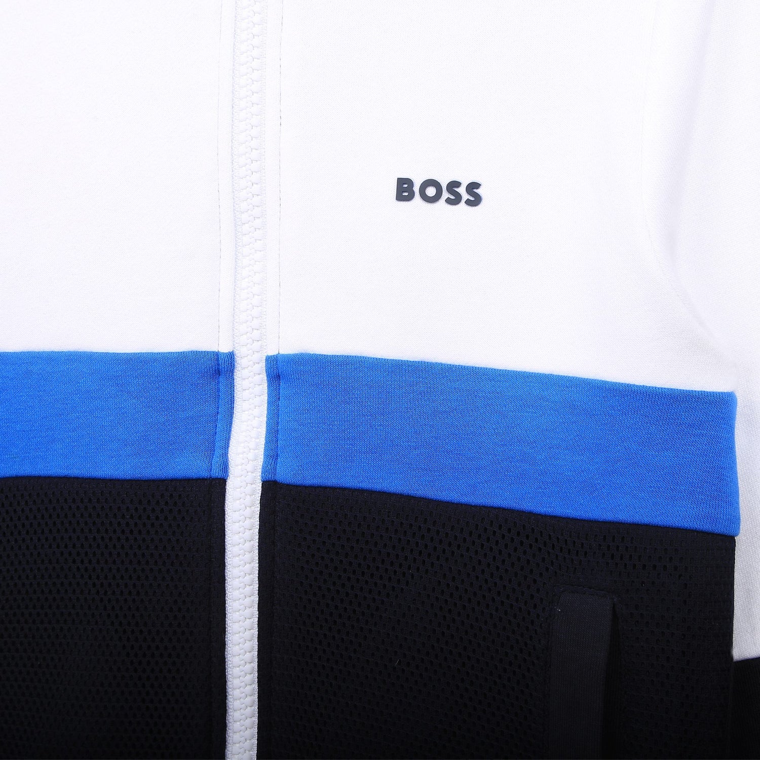 Panelled Logo Zip Up Jacket