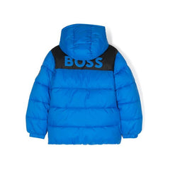 Logo Print Puffer Jacket