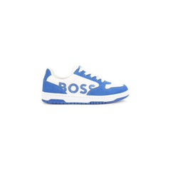 Logo Print Leather Sneakers