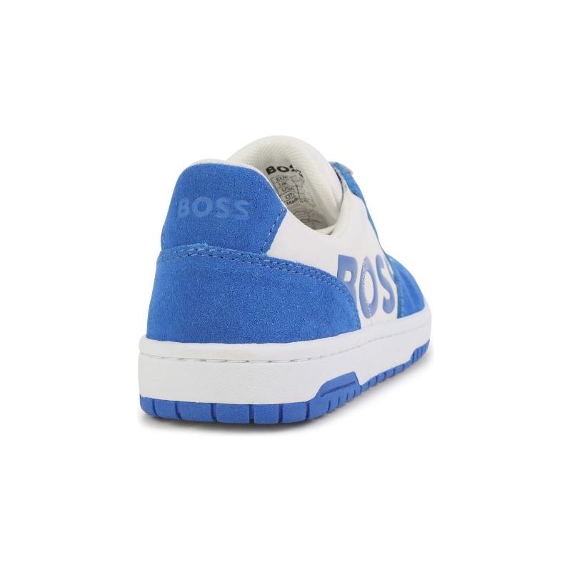 Logo Print Leather Sneakers