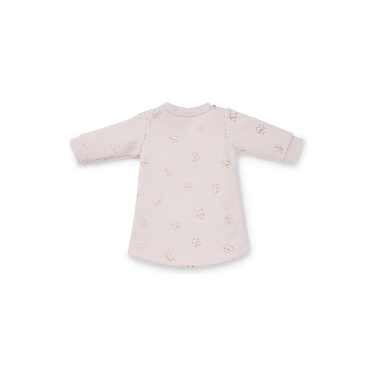 Cotton Blend All Over Logo Print Dress